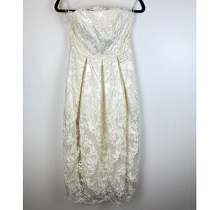 NWOT Eva Franco Off-White Ankle Length Special Occasion Dress